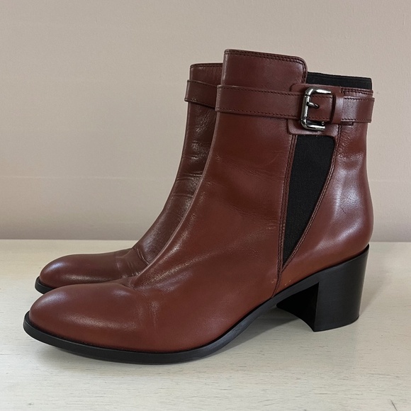 Coach And Four Women’s Sz 8.5M Colt Chelsea Ankle Boot Brown Elastic Panel - Picture 1 of 10